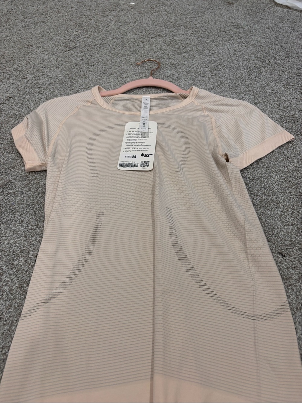 lululemon athletica Short-Sleeve Seamless Top - Light Blush